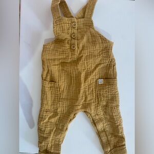 Little Planet Mustard Yellow Baby Overalls